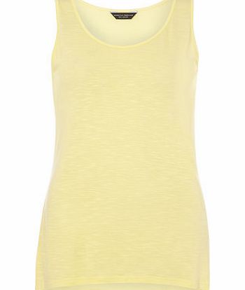 Dorothy Perkins Womens Lemon Sleeveless Vest Top- Yellow