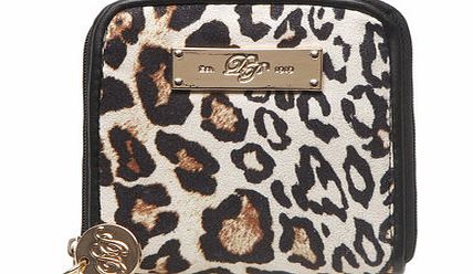 Dorothy Perkins Womens Leopard mini zip around purse- Leopard