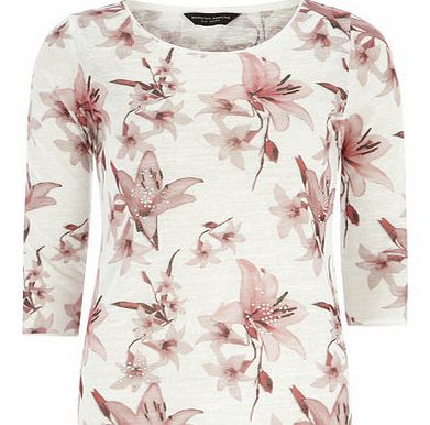 Dorothy Perkins Womens Lilly print diamante detail knitted