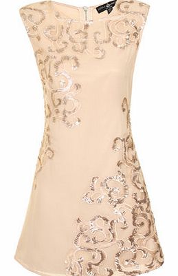 Dorothy Perkins Womens Little Mistress Gold Embellished Lace