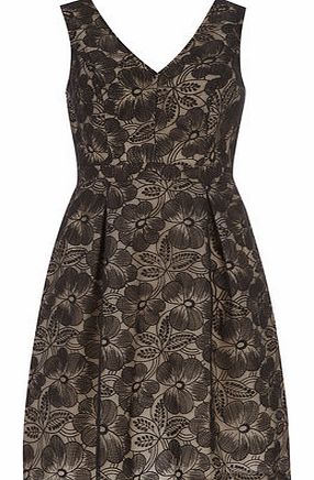 Dorothy Perkins Womens Luxe Black Organza Dress- Black DP12123160