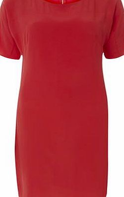 Dorothy Perkins Womens Luxe Hot Coral Tunic Dress- Coral