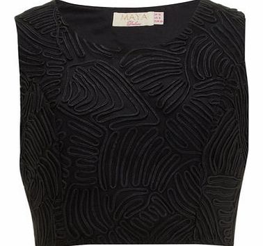 Dorothy Perkins Womens Maya Black Cornelli Crop Top- Black