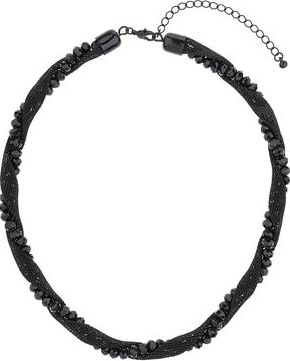 Dorothy Perkins, 1134[^]262015000715168 Womens mesh Twist Bead Short Necklace- Black