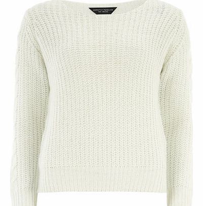 Dorothy Perkins Womens Mint Cable Knit Sleeve Jumper- Mint