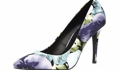 Dorothy Perkins Womens Mint floral high pointed court shoes-