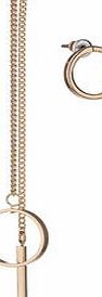 Dorothy Perkins Womens Mix Match Circle Earrings- Gold DP49815942