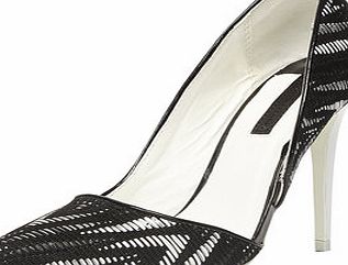 Dorothy Perkins Womens Monochrome high dorsay court shoes-