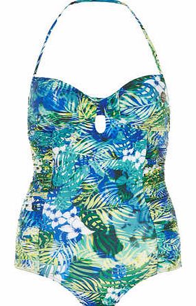 Womens Multi Tropical Swimsuit- Multi Colour