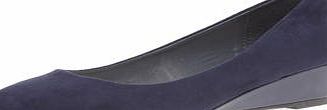 Dorothy Perkins Womens Navy low pointed wedges- Navy DP22298130