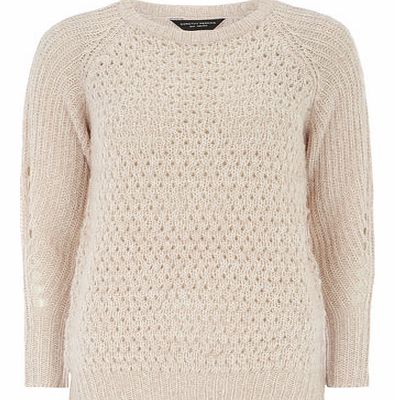 Dorothy Perkins Womens Nude bobble stitch jumper- Nude DP55144622