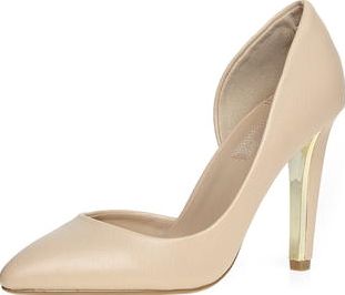 Dorothy Perkins, 1134[^]262015000707553 Womens Nude Hili Pointed Court Shoes- Nude