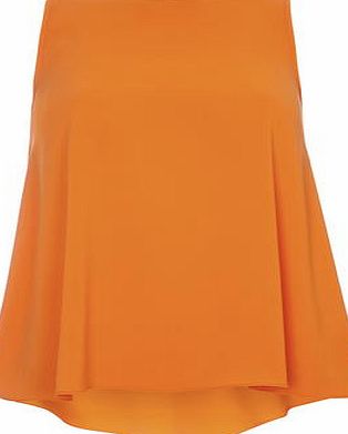 Dorothy Perkins Womens Orange Textured Sleeveless Top- Orange
