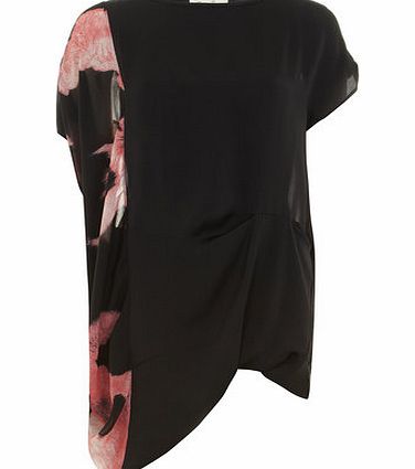 Dorothy Perkins Womens Orien Love Red Tie Dye Contrasted Tunic-
