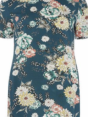 Dorothy Perkins Womens Oriental Print Shift Tunic- Unspecified