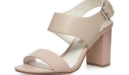 Dorothy Perkins Womens Pale pink block heel sandals- Pink