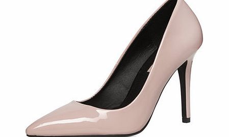 Dorothy Perkins Womens Pale pink high pointed court shoes- Pale