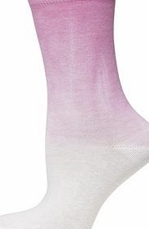 Dorothy Perkins Womens Peach Dip Dye Ankle Socks- Pink DP16304073
