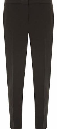 Dorothy Perkins Womens Petite black straight trousers- Black