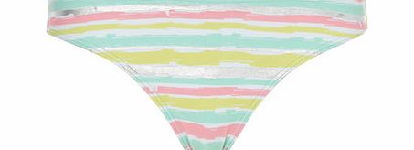 Dorothy Perkins Womens Pink Stripe Bikini Bottoms- Pink DP06202161