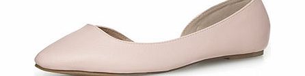 Dorothy Perkins Womens Pink wide fit open point pumps- Pink