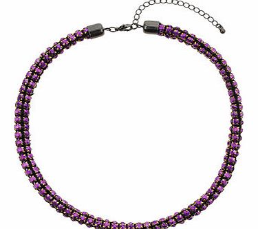 Dorothy Perkins Womens Purple Stone Necklace- Purple DP49814854