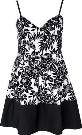 Dorothy Perkins, 1134[^]262015000710858 Womens Quiz Print Skater Dress- Cream DP08000367