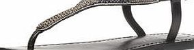Dorothy Perkins Womens Ravel Leather Sandal- Black DP23000685