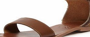 Dorothy Perkins Womens Ravel Leather Sandals- Brown DP23000642