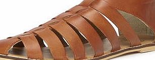 Dorothy Perkins Womens Ravel Leather Sandals- Brown DP23000652