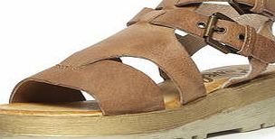 Dorothy Perkins Womens Ravel Leather Sandals- Brown DP23000655