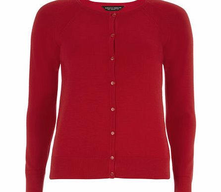 Dorothy Perkins Womens Red Button Up Cardigan- Red DP55152200