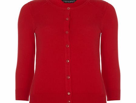 Dorothy Perkins Womens Red cotton short cardigan- Red DP55160426