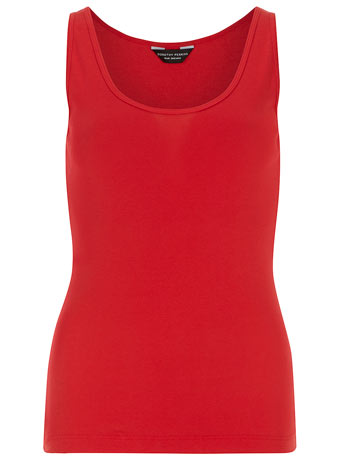 Dorothy Perkins Womens Red scoop neck vest- Red DP56337626