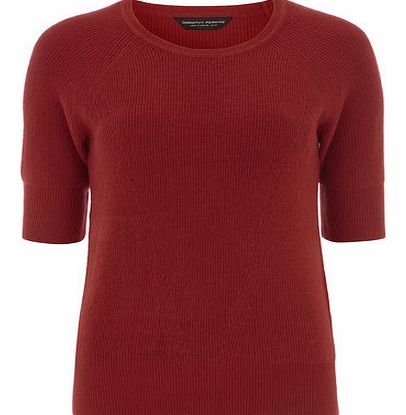 Dorothy Perkins Womens Red tee style jumper- Red DP55142866