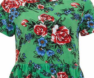 Dorothy Perkins Womens Ruby Rocks Green Rose and Poppy Top-