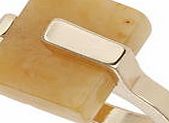 Dorothy Perkins Womens Semi Precious Stone Ring- Yellow DP49815978