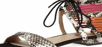 Dorothy Perkins Womens Snake effect sandals- Multi Colour