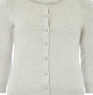 Dorothy Perkins Womens Tall Grey Cotton Cardigan- Grey DP55303527