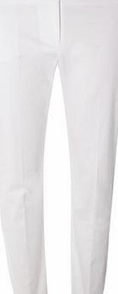 Dorothy Perkins Womens Tall White Cotton Crop- White DP66807522