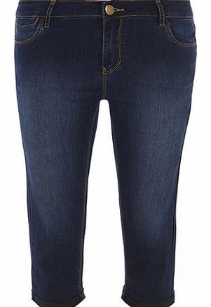 Dorothy Perkins Womens Washed Cropped Jeans- Blue DP70314824