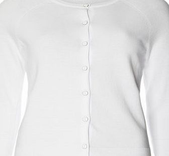 Dorothy Perkins Womens White Cotton Cardigan- White DP55303320