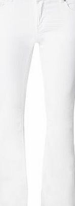 Dorothy Perkins Womens White Flare Jeans- White DP70333502