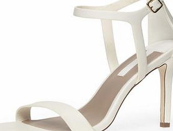 Dorothy Perkins Womens White minimal high sandals- White