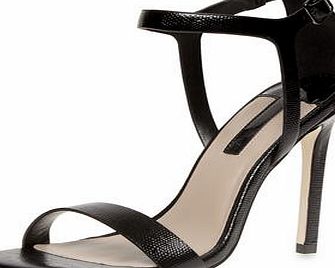 Dorothy Perkins Womens Wide fit black minimal high sandals-