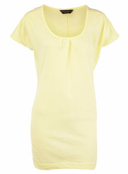 Dorothy Perkins Yellow pleat front tunic