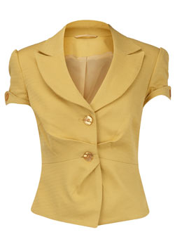Dorothy Perkins Yellow woven jacket