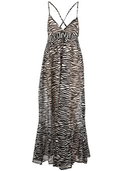 Zebra maxi dress