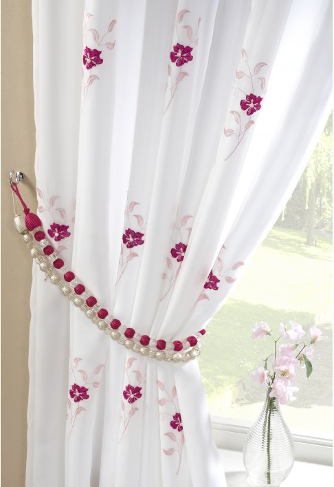 Dorset Pink Lined Curtains