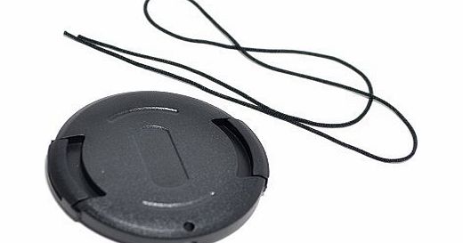 43mm Snap On Lens Cap with string / leash for Cameras, Camcorders and Lenses - Canon, Casio, JVC, Olympus, Panasonic, Samsung, Toshiba...